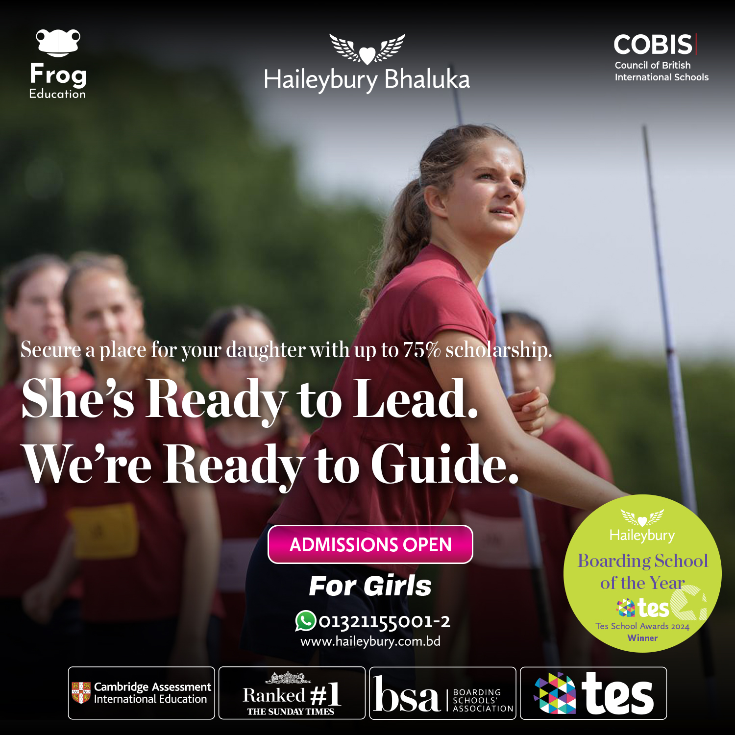 Confident girls at Haileybury Bhaluka engaging in academic and leadership activities